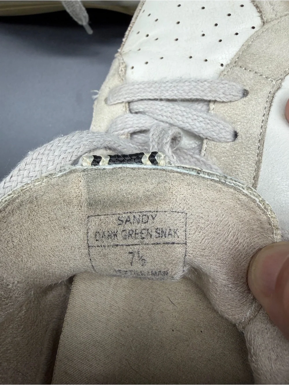ShuShop Sandy Dark Green Snak Cream & Tan High-Top Athletic Sneakers